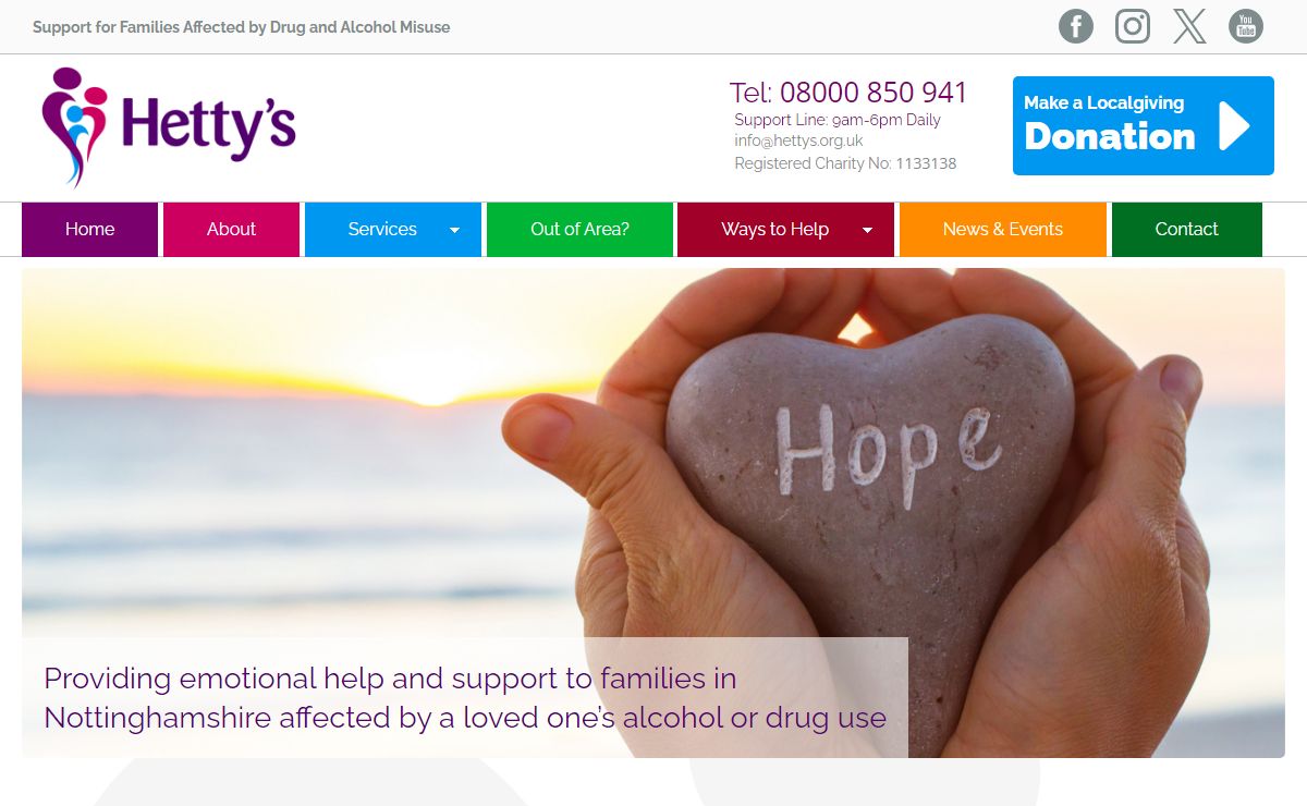 Hetty's Charity | Support for Families Affected by Drug and Alcohol Misuse