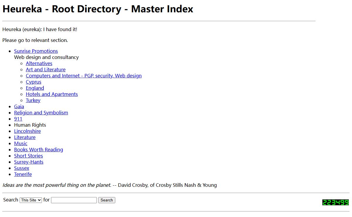 Heureka - Master Index