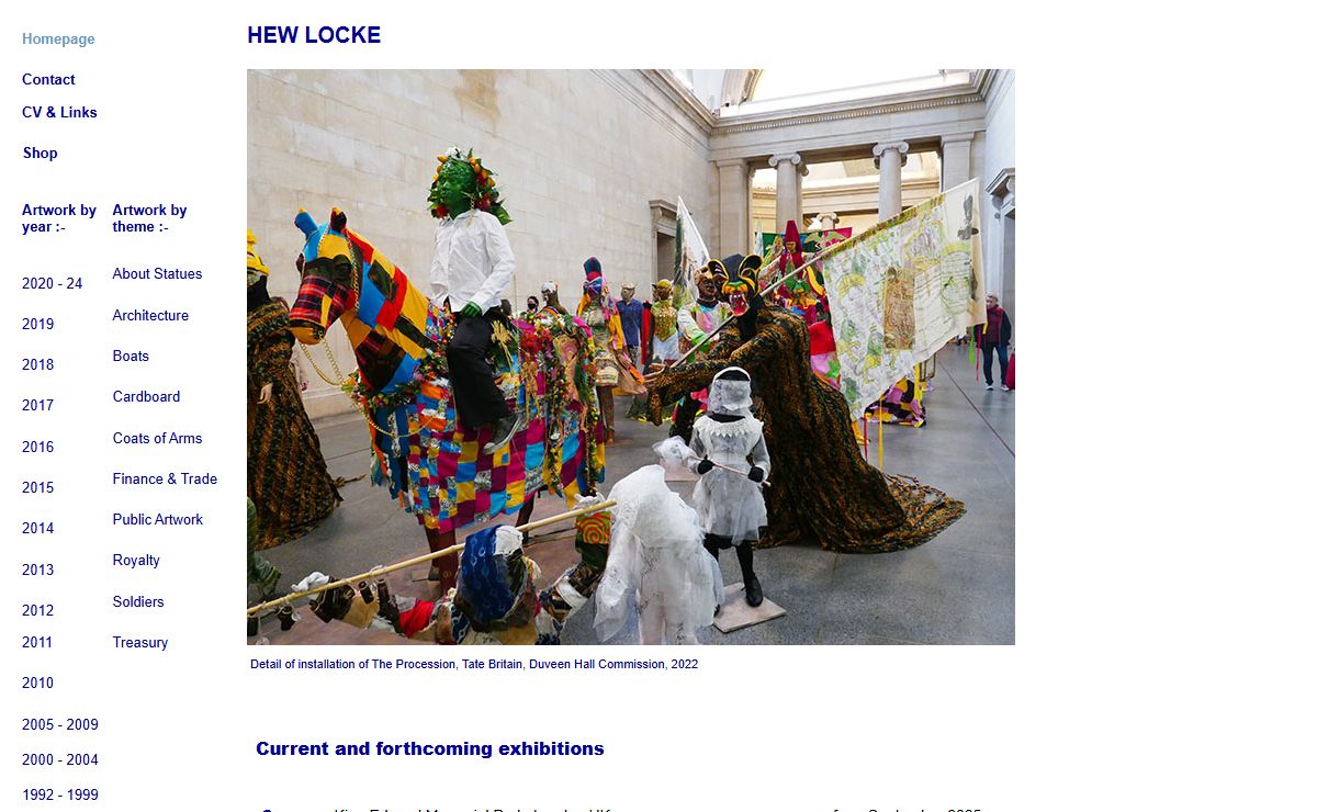 Hew Locke Home Page