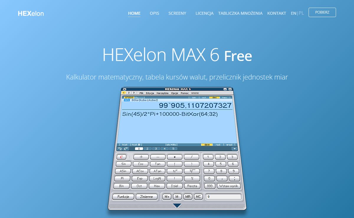 HEXelon MAX kalkulator