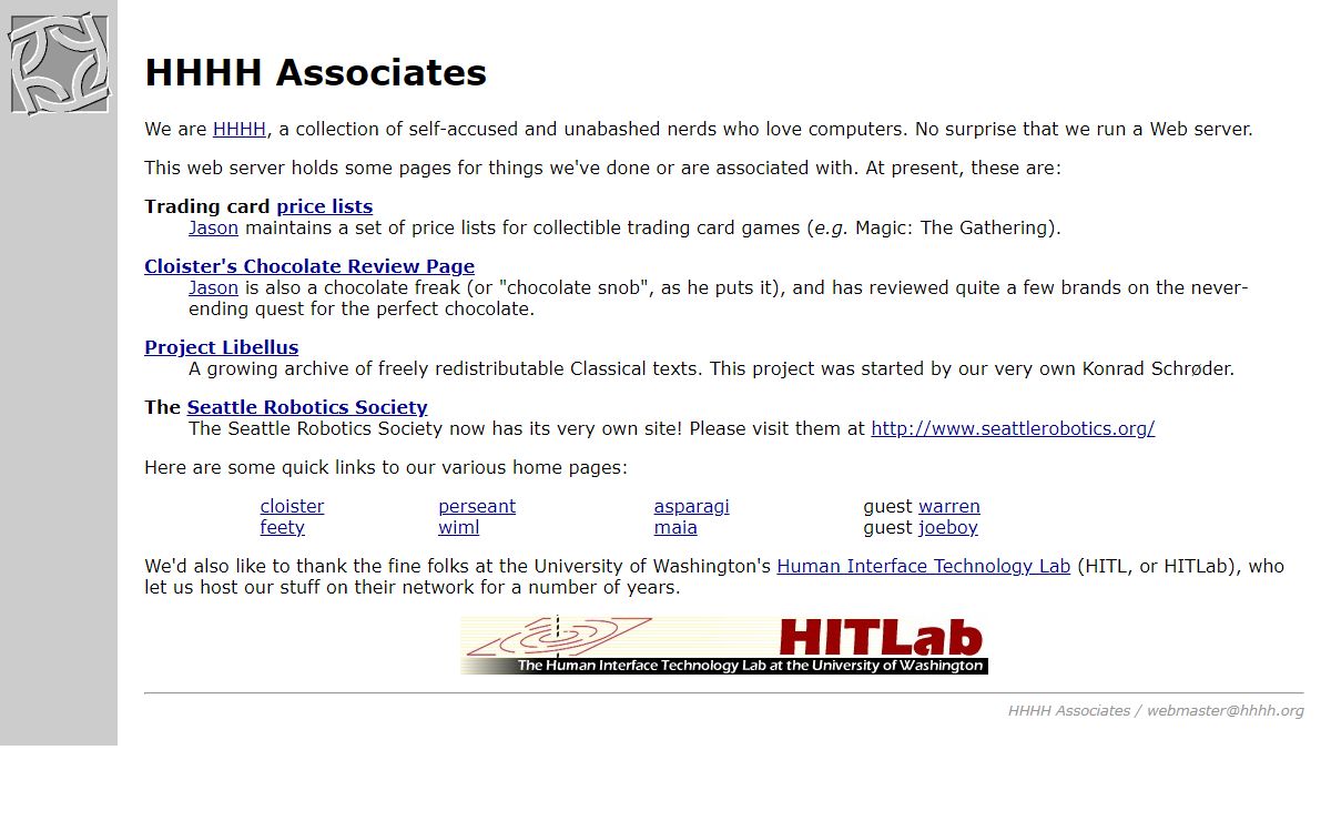The HHHH Home Page