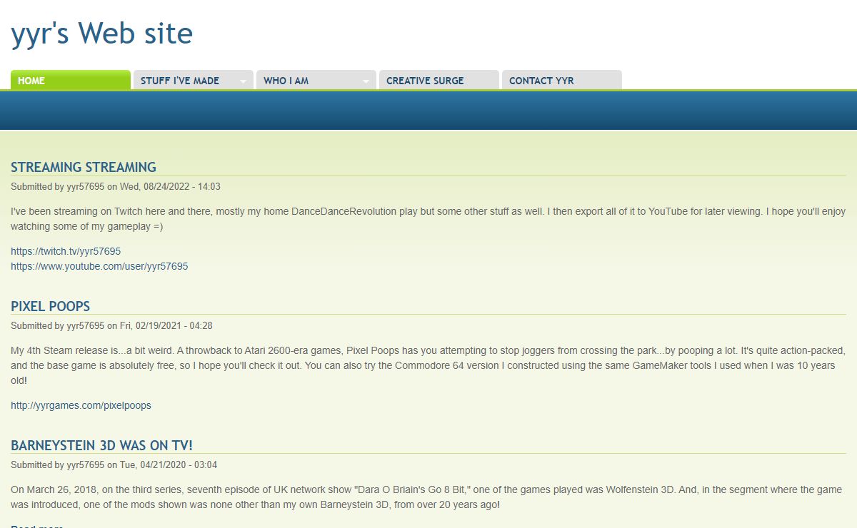 yyr's Web site