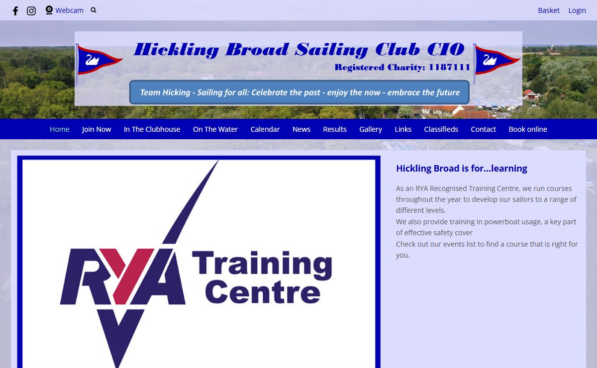 Home : Hickling Broad Sailing Club