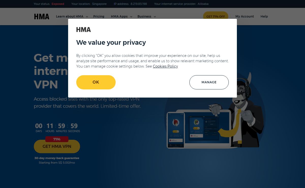 HMA VPN service | Unblock Websites with HMA