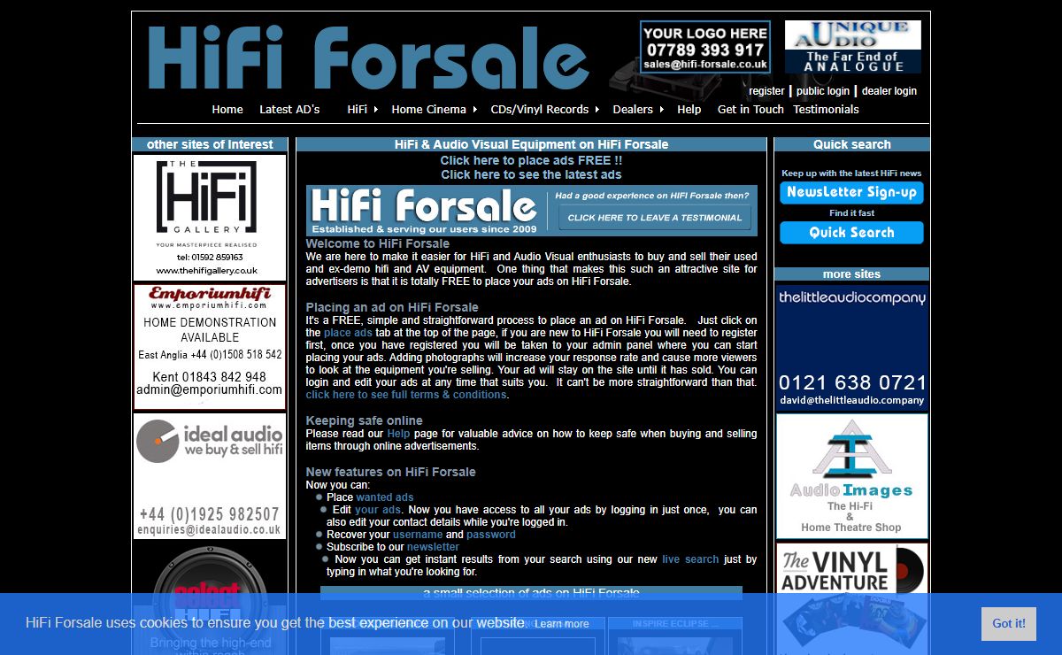 HiFi Forsale | Your home for used and ex-demo HiFi & AV Equipment