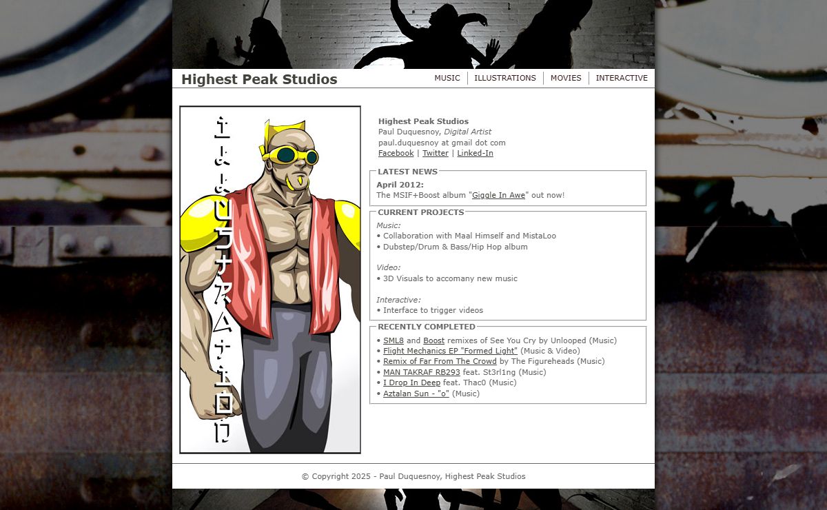 Highest Peak Studios -- Paul Duquesnoy -- Interactive Design & Digital Illustration