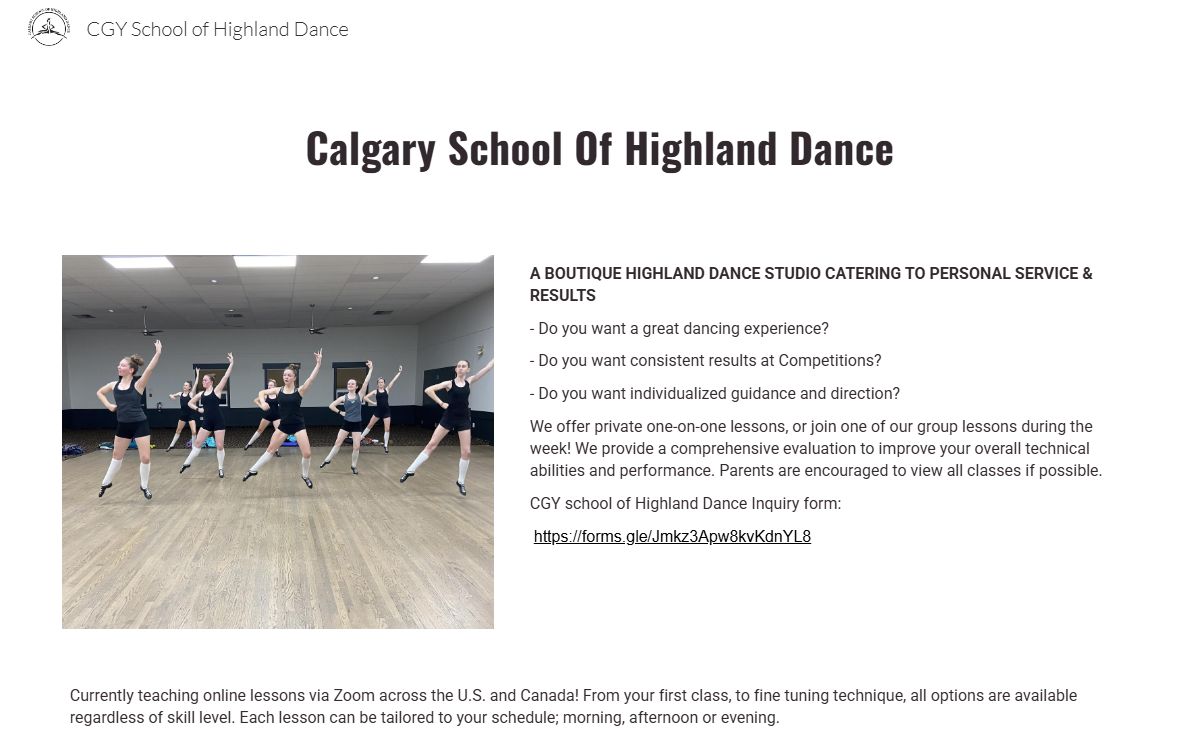 CGY School of Highland Dance