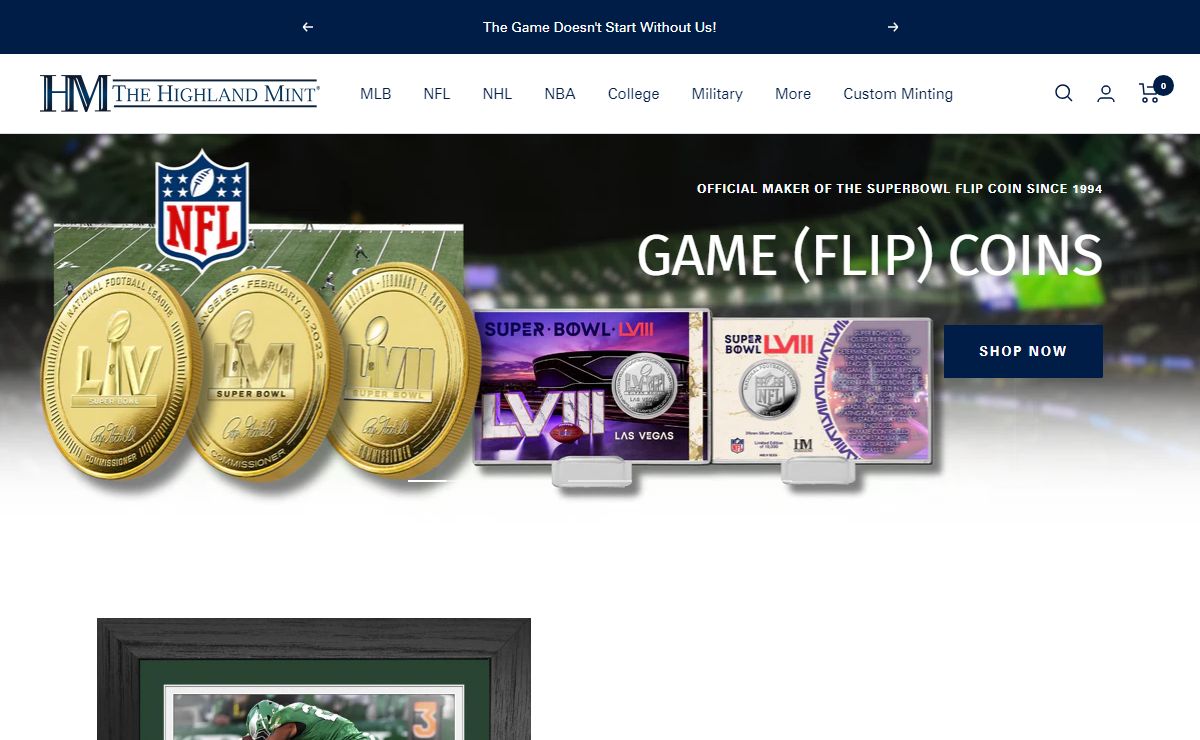 Sports Memorabilia & Sports Collectibles | The Highland Mint