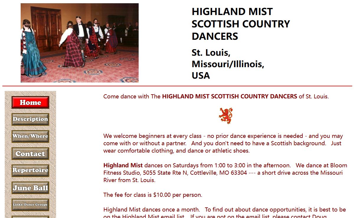 Highland Mist Scottish Country Dancers