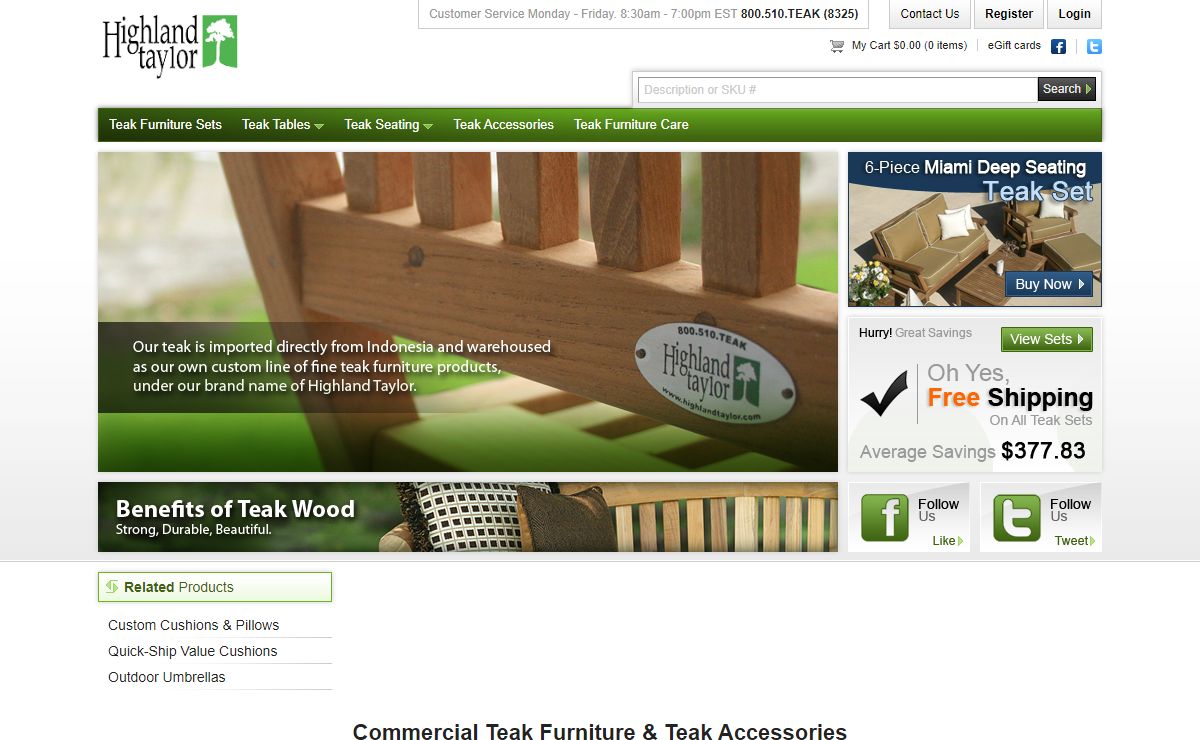 Fine Patio Teak Furniture | Highland Taylor