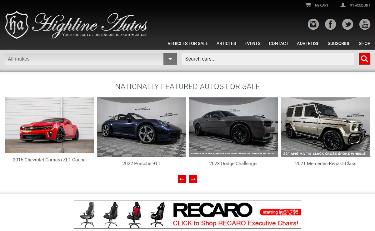 Home - Highline Autos - Your source for distinguished automobiles