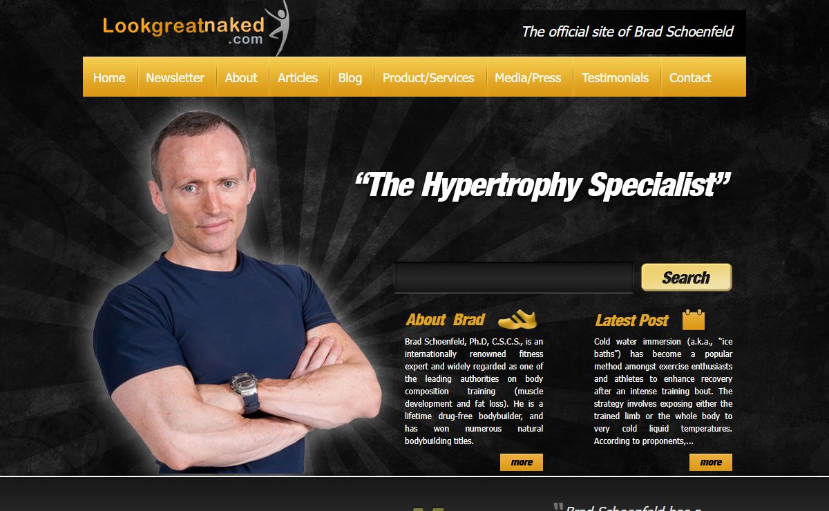 Lookgreatnaked.com - - The official site of Brad Schoenfeld