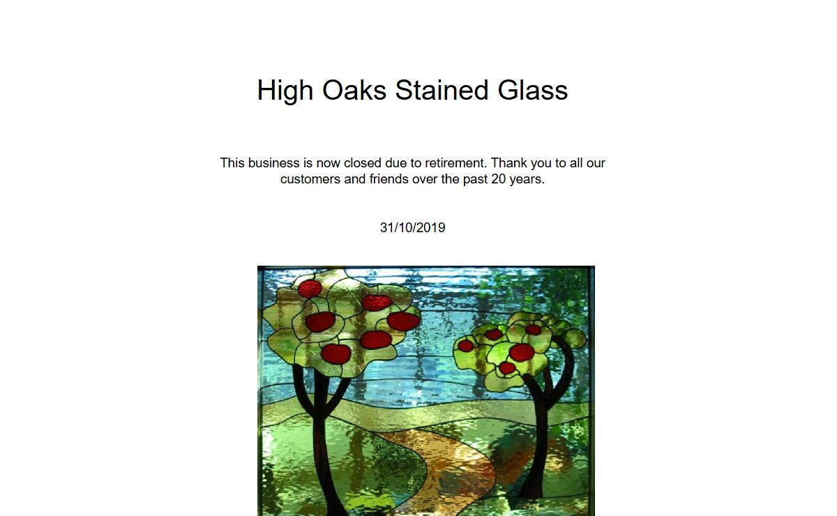 High Oaks Stained Glass