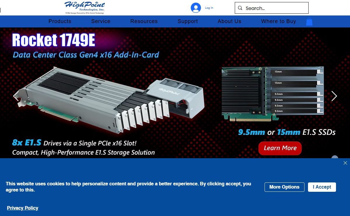 HighPoint Technologies, Inc. | Develops and Manufactures High-Performance RAID Storage