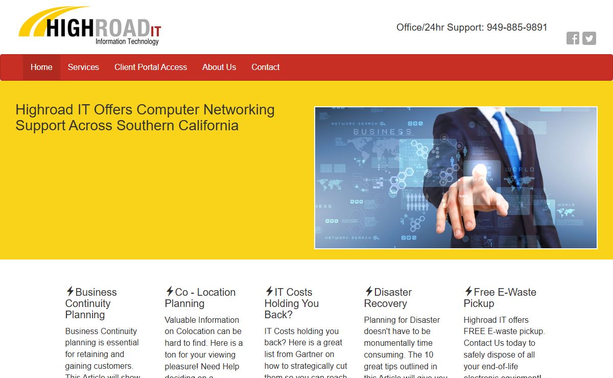 Highroad Information Technology providing IT services to Southern California