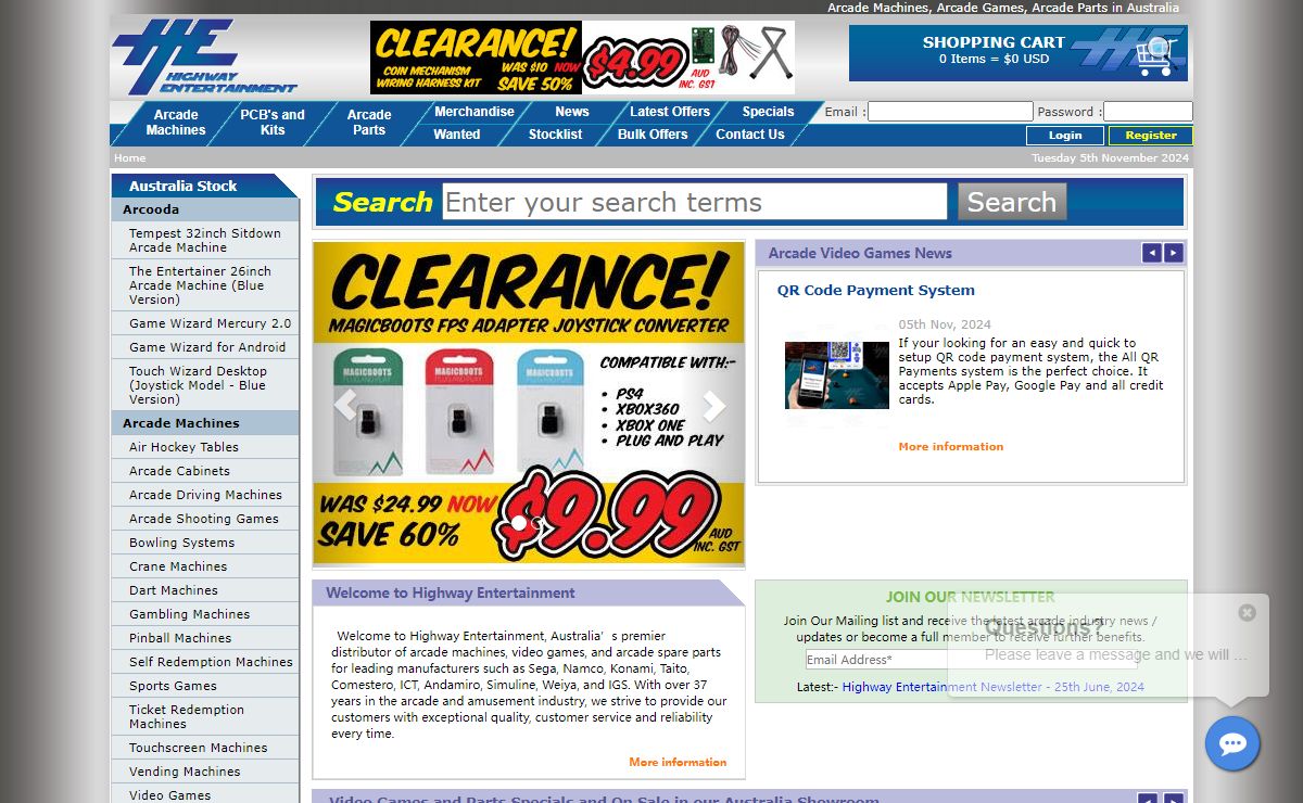 Amusement Machines & Arcade Video Games for Sale in Australia