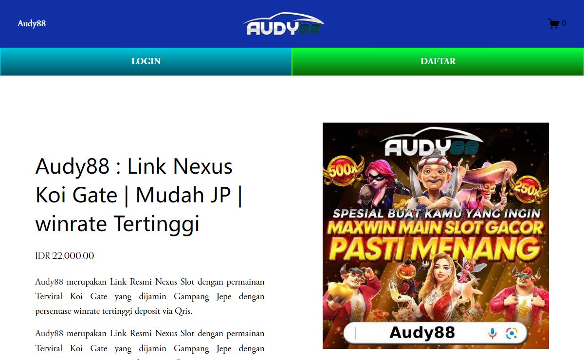 Audy88 : Link Nexus Koi Gate | Mudah JP | winrate Tertinggi