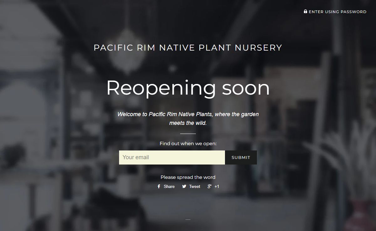 Pacific Rim Native Plant Nursery
