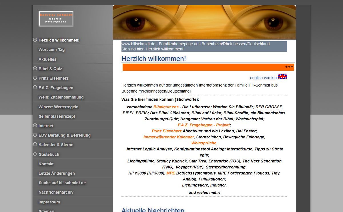www.hillschmidt.de - Familienhomepage aus Bubenheim/Rheinhessen/Deutschland - Herzlich willkommen!