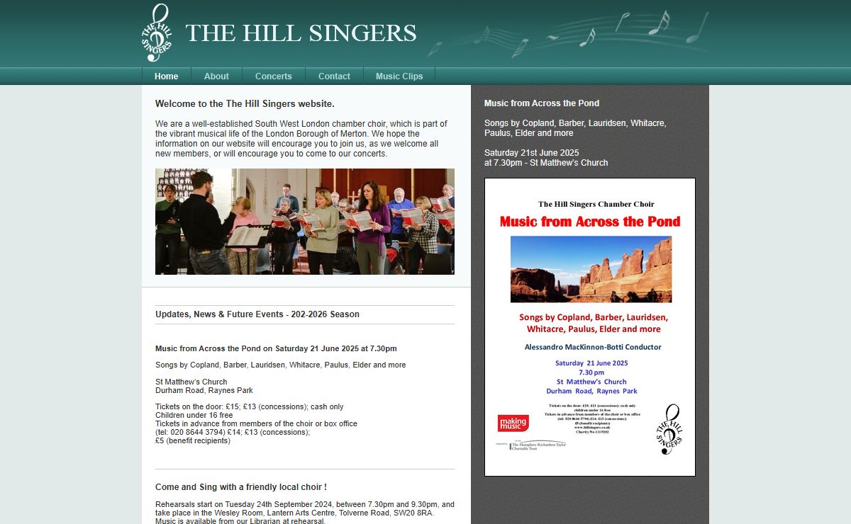 The Hill Singers Chamber Choir