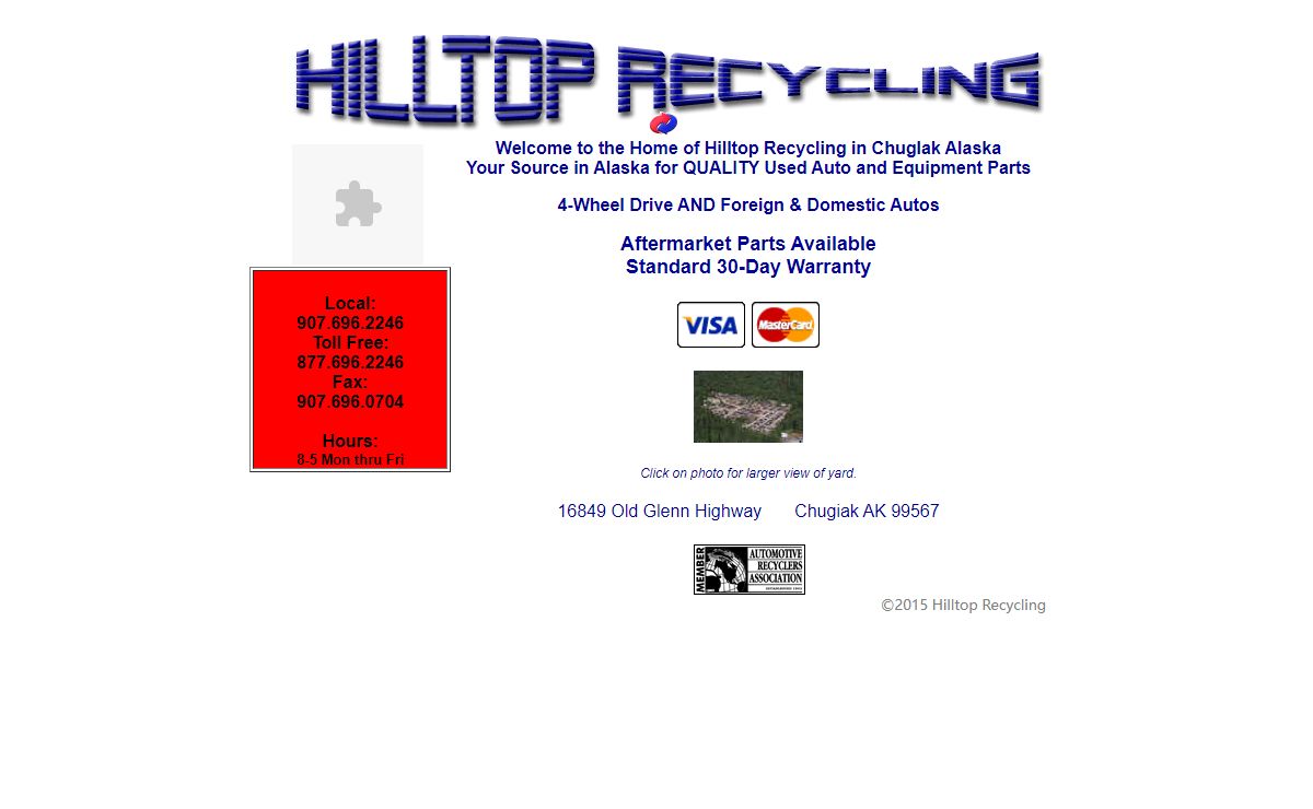 Welcome to Hilltop Recycling