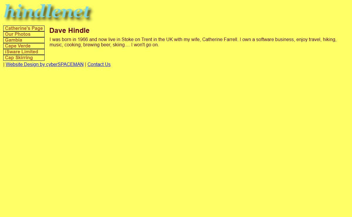 The Dave Hindle Website