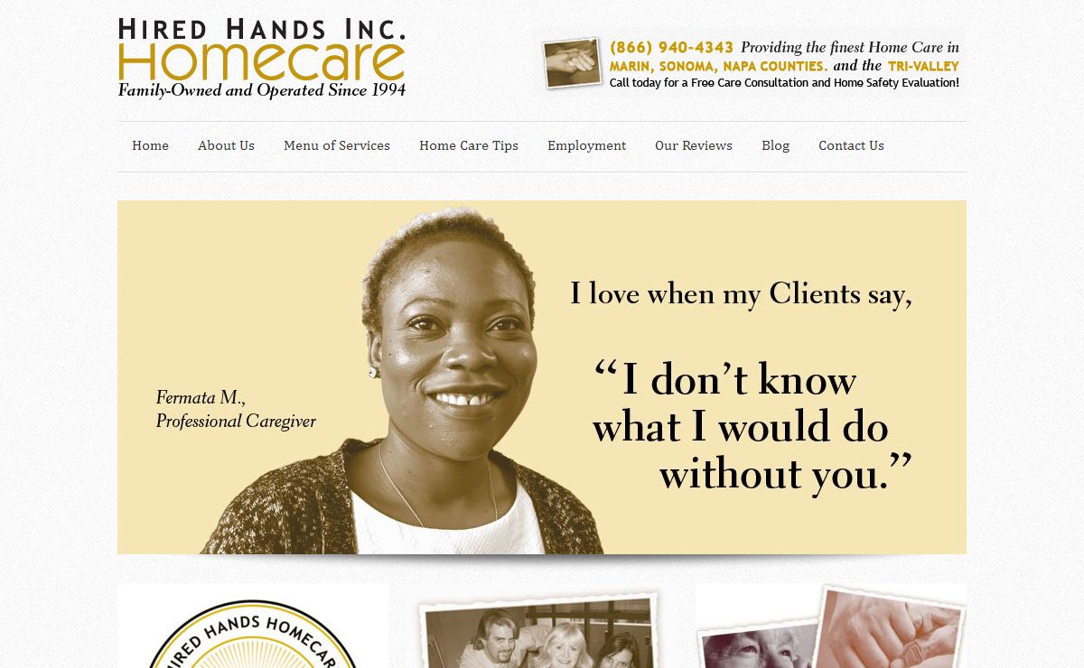 Senior Care in California | Hired Hands Home Care - Napa, CA