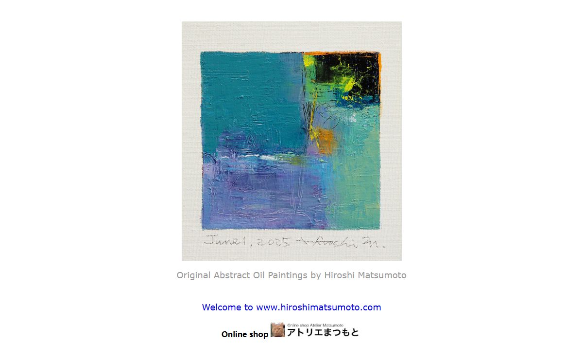 Hiroshi Matsumoto - Abstract Oil Painter