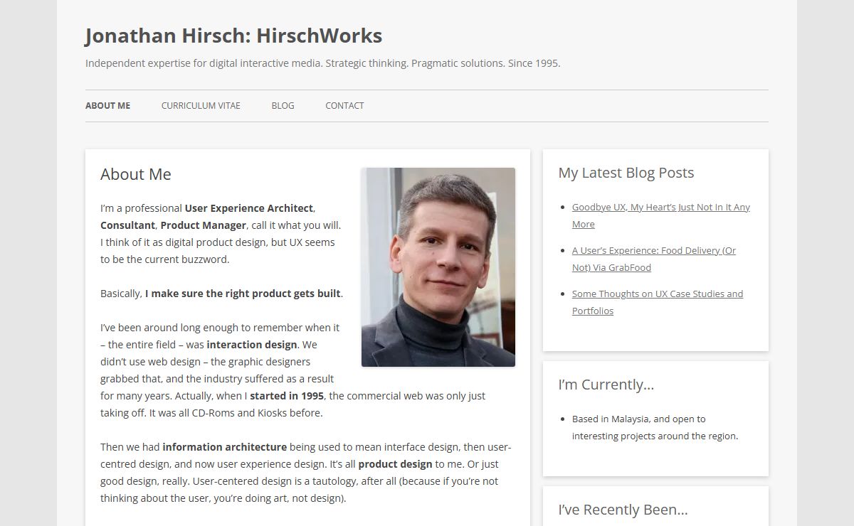 Jonathan Hirsch: HirschWorks | Independent expertise for digital interactive media. Strategic thinking. Pragmatic solutions. Since 1995.