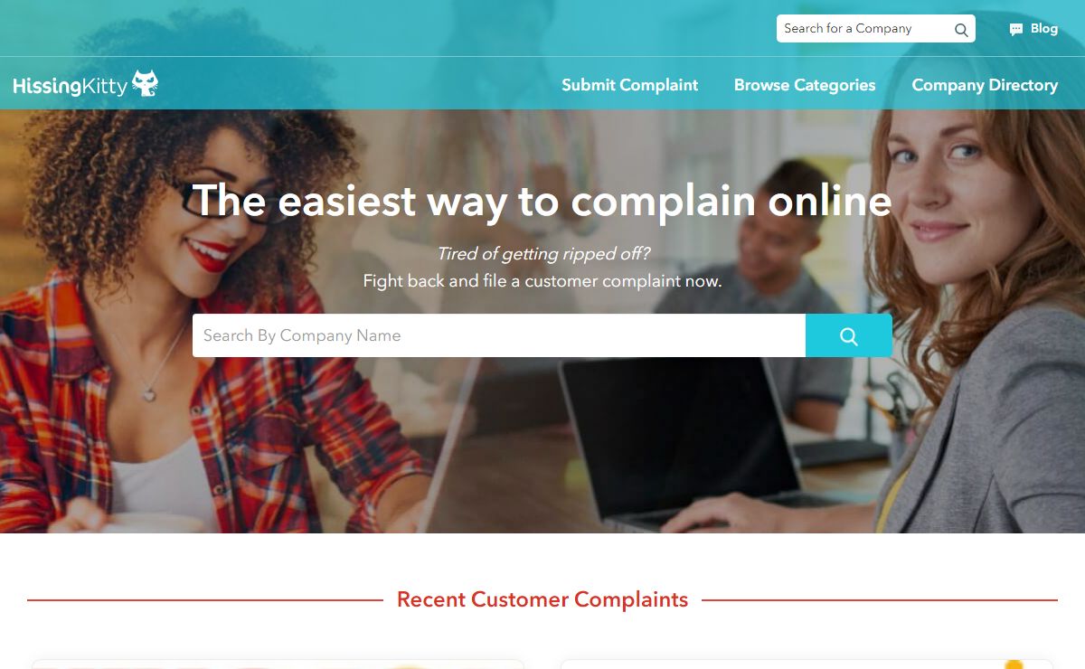 Online Customer Complaints Website | HissingKitty.com