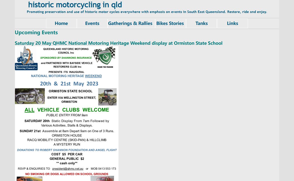 Historic Motorcycling in Qld