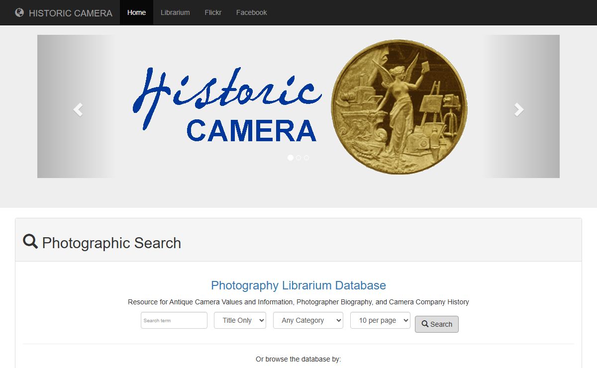Historic Camera : Camera & Photography Information Resource