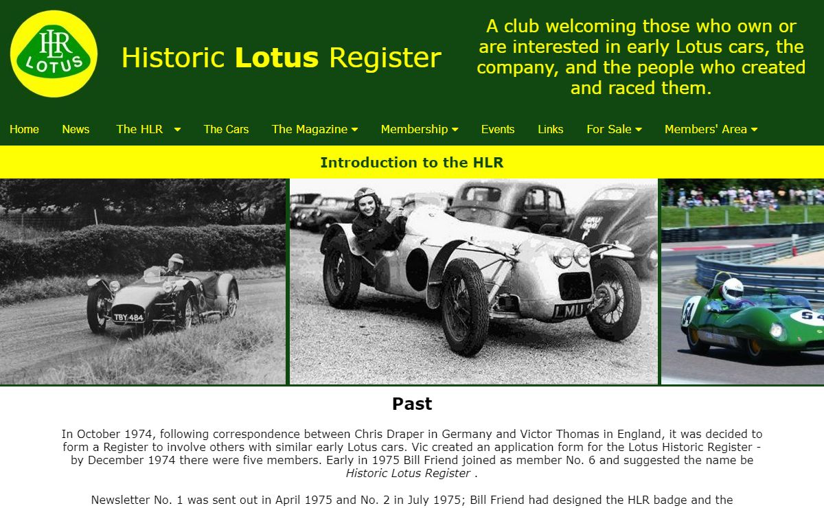 Historic Lotus Register