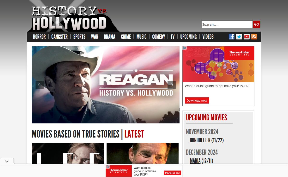 Movies Based on True Stories - History vs. Hollywood