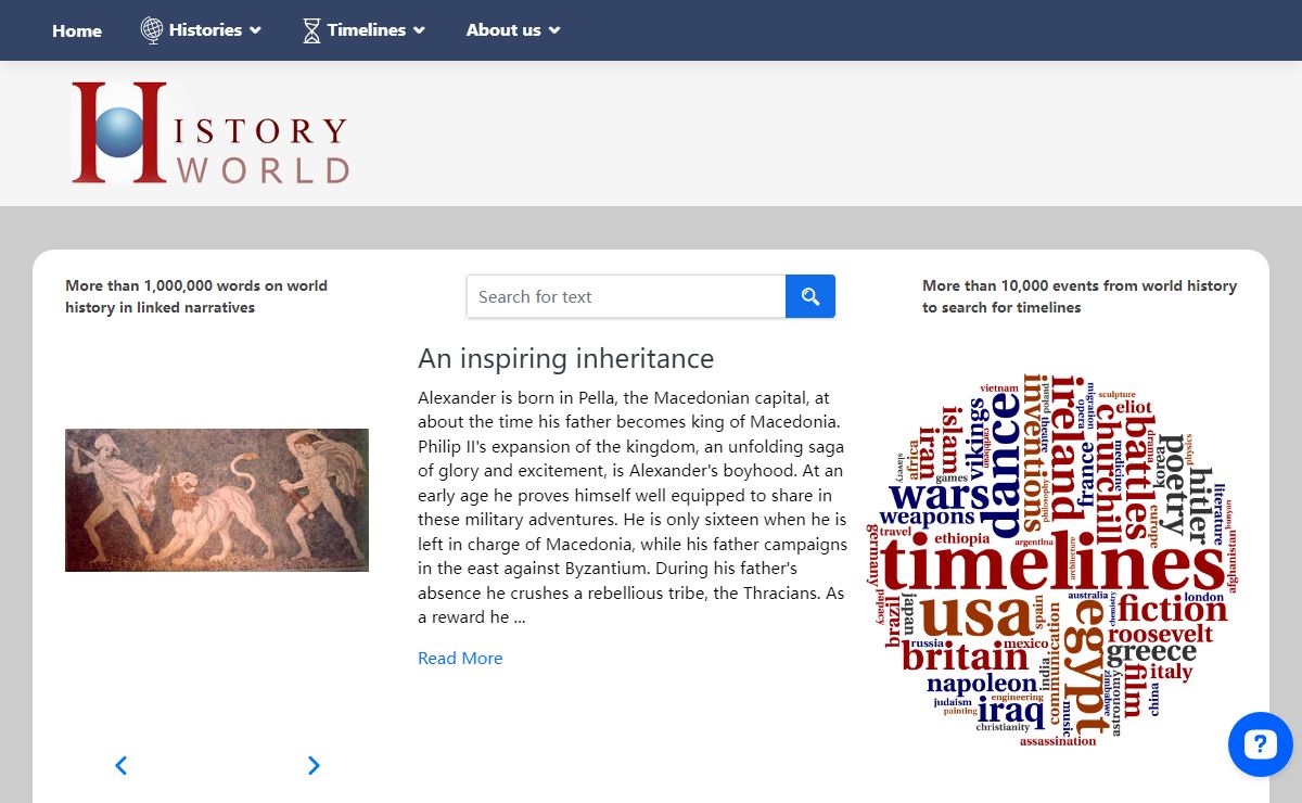 HistoryWorld - History and Timelines | Historyworld