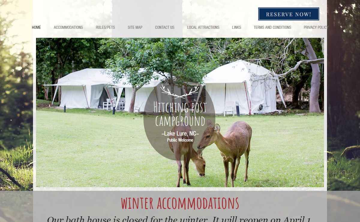 Full-service camping | Lake Lure, North Carolina | Hitching Post Campground