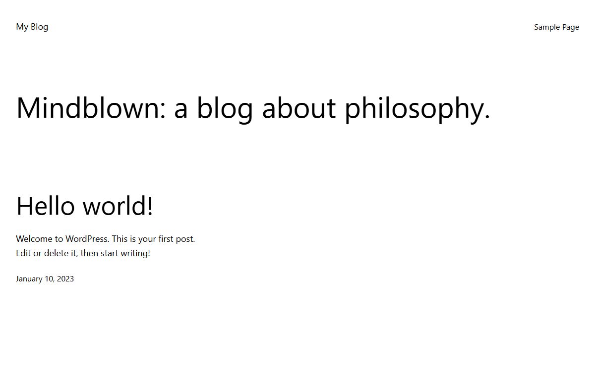 My Blog – My WordPress Blog