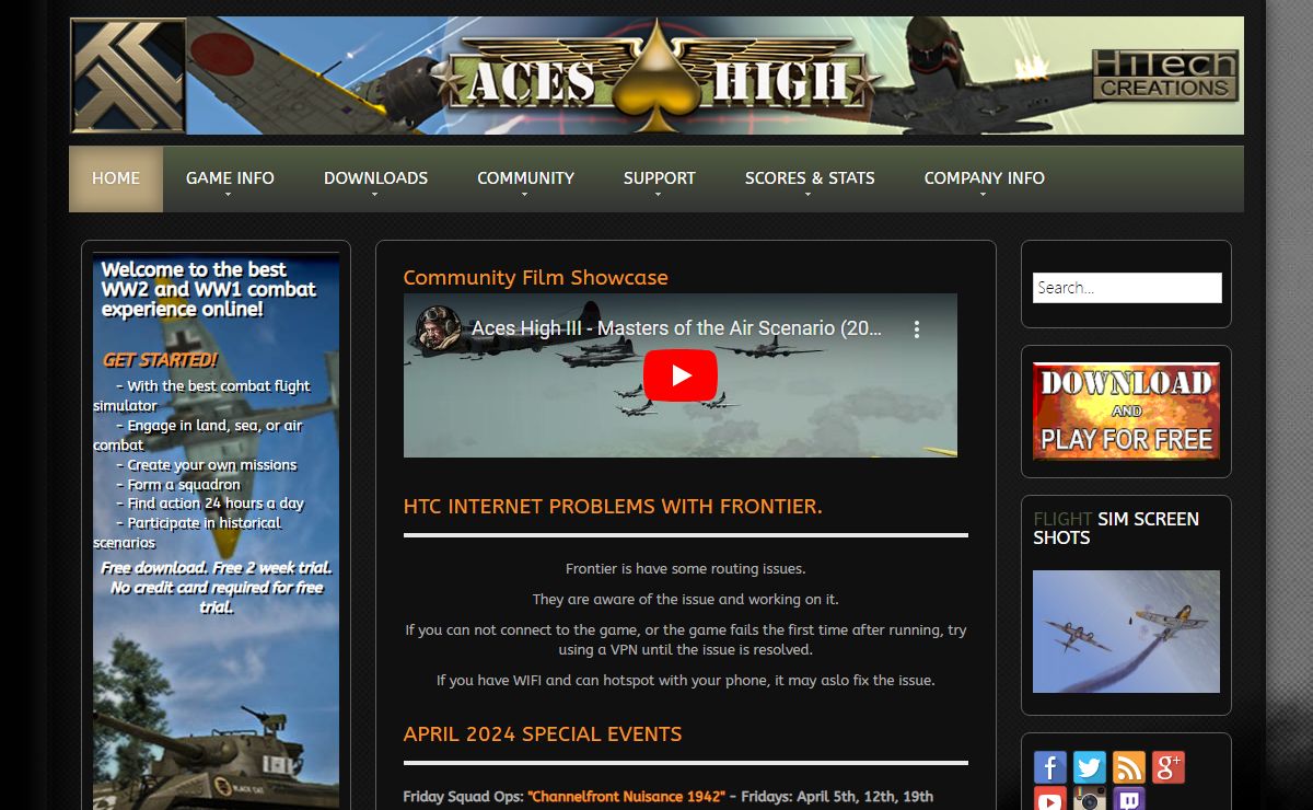 Aces High - Home