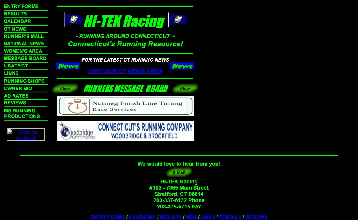 HI-TEK Racing/RUNNING AROUND CONNECTICUT