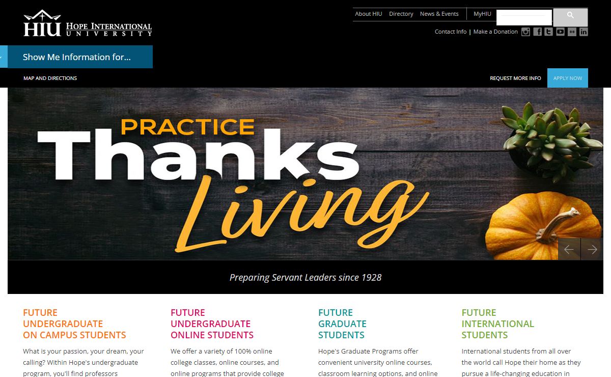 Hope International University | Southern California Universities, Christian University Online Degree