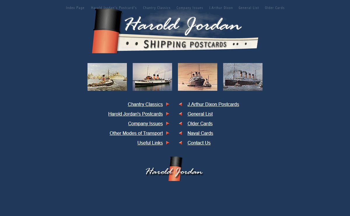 Harold Jordan - Shipping Postcards