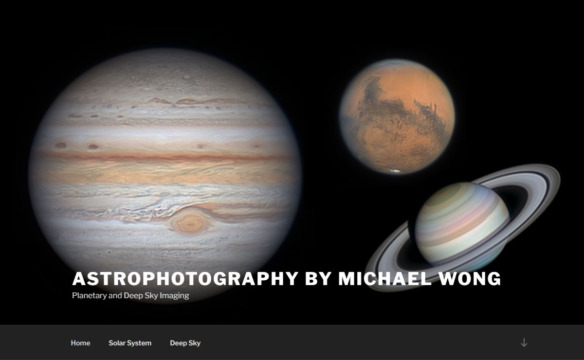 Astrophotography by Michael Wong – Planetary and Deep Sky Imaging