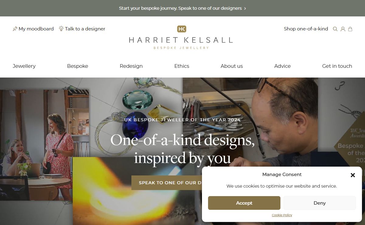 Harriet Kelsall Bespoke Jewellery | Unique & Hand Crafted