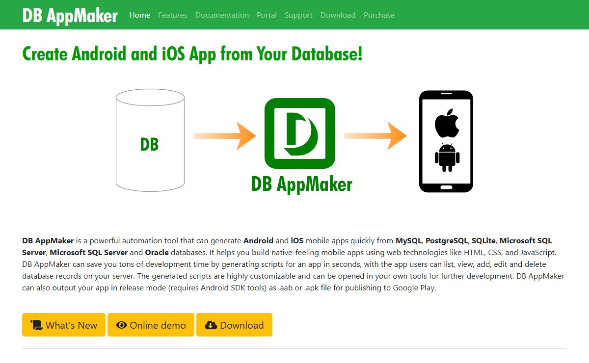 DB AppMaker 4 - Create Mobile Apps from Database