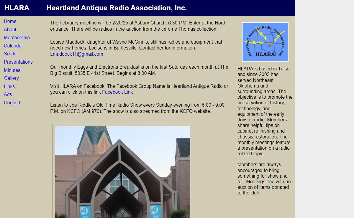 HLARA Heartland Antique Radio, Tulsa Oklahoma