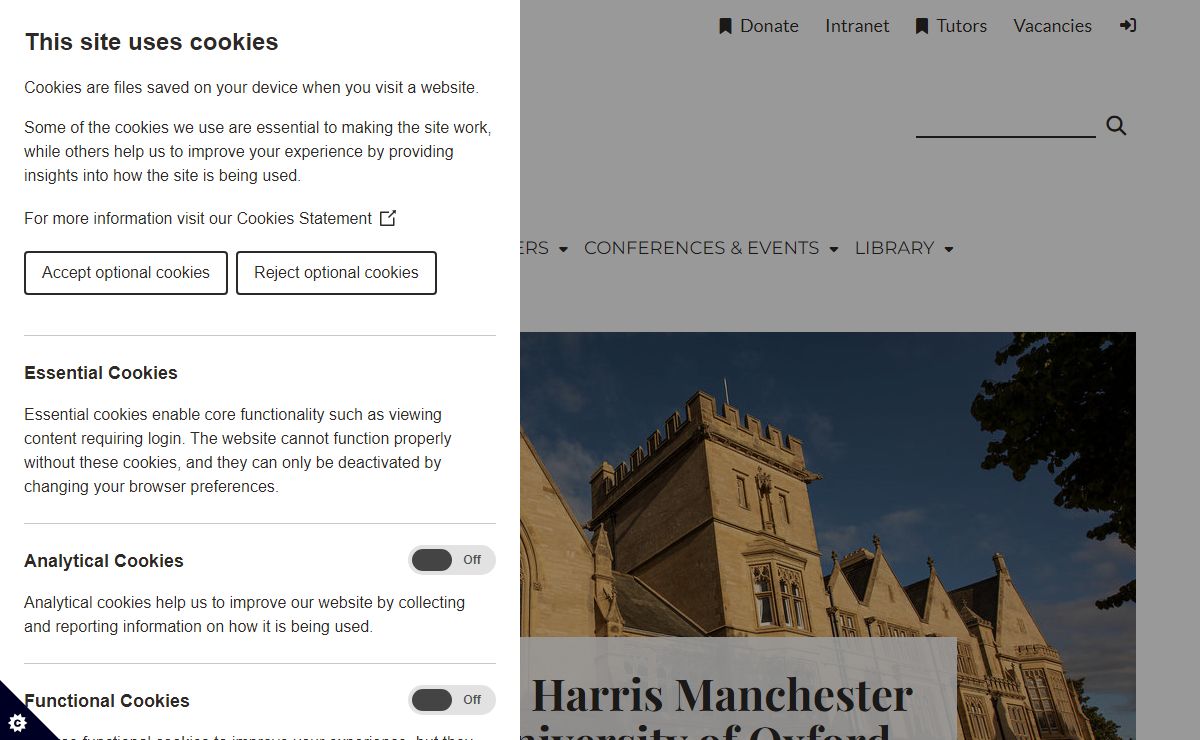 Home | Harris Manchester College