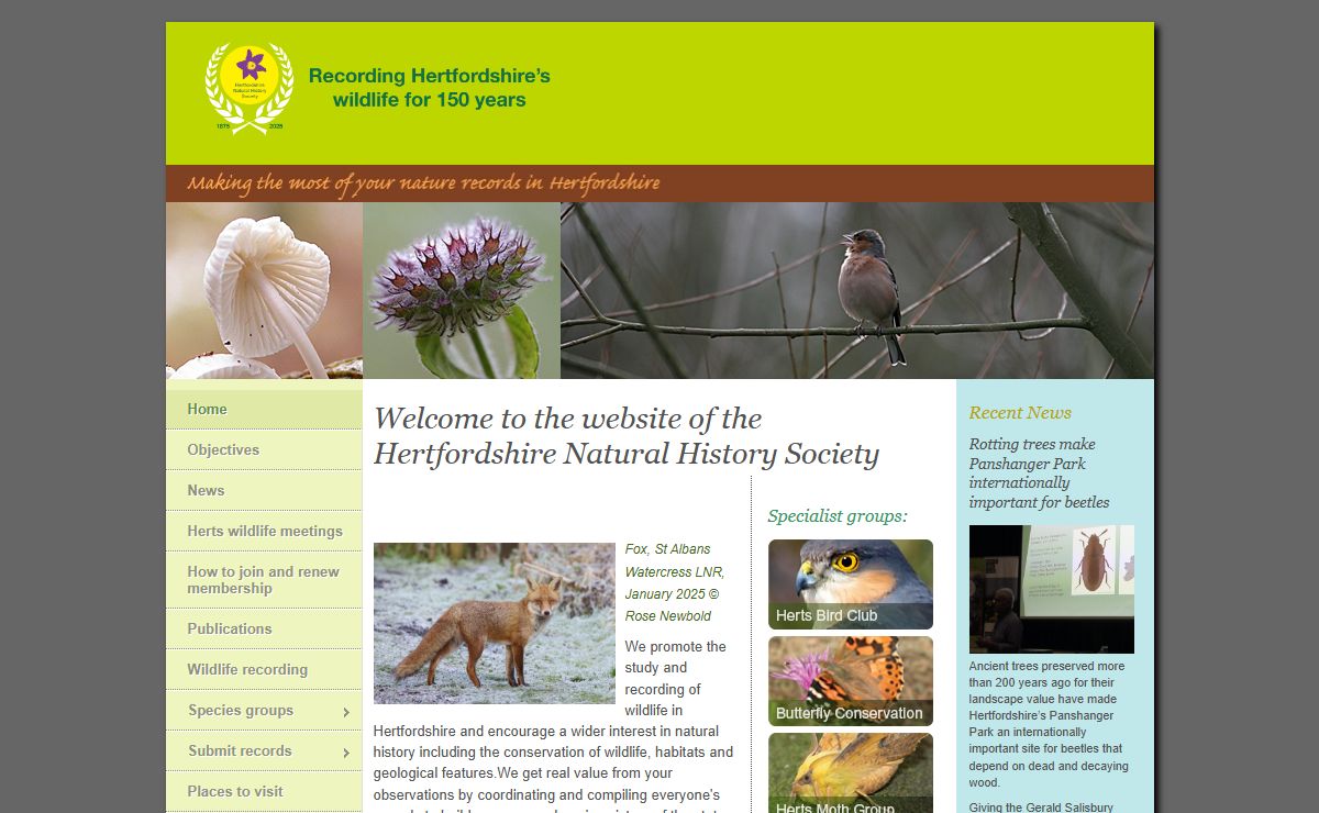 Hertfordshire Natural History Society