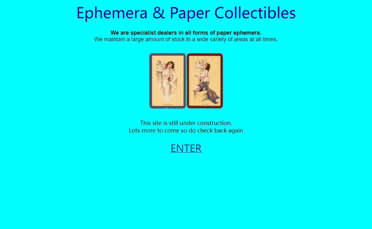 Ephemera & Paper Collectibles