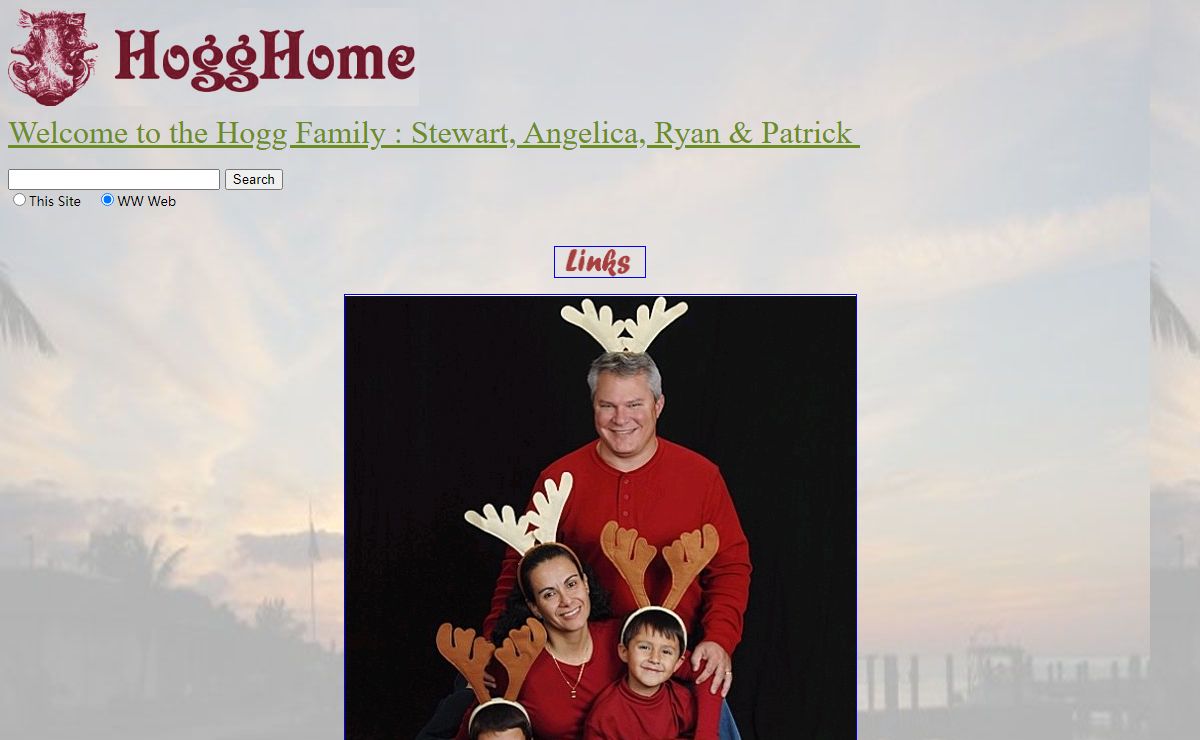 Hogg Family Home Page - Stewart, Angelica, Ryan & Patrick