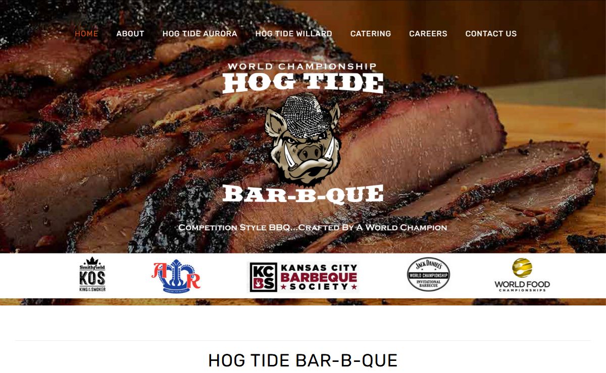 Hog Tide Bar-B-Que | #1 World Champion Brisket | Aurora Missouri